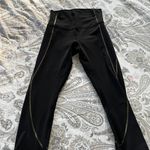 Lululemon Black and Gold Limited Edition 21” Leggings Size 6 Photo 1