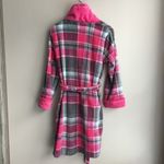 Ulta beauty plaid checks sleepwear robe‎ Black Photo 3
