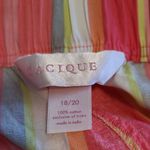 Cacique  BOLD MULTICOLORED STRIPED CROP WIDE LEG COTTON PAJAMA PANTS 18/20 Photo 11