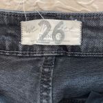 Free People  Women's Distressed‎ Jeans Skinny Button Fly Slim Fit Black Size 26 Photo 4