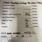 Ozark Mountain‎ vintage 90s bareback jeans, size 15/16 Photo 5