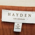 Hayden {M} Exaggerated Open Ruffled Dolman Sleeve Dress in Brick Photo 8