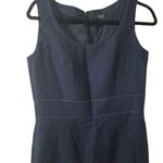 Alex Marie Navy 6 Sleeveless Lined Sheath Dress Photo 2