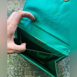Jim Thompson Vintage green pleated silk square evening cocktail shoulder purse Photo 9
