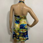 Ocean Drive  Y2K Tropical Cruise Wear Beach Halter Mini Dress Size M Photo 2