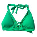 Becca Cross Lace Up Halter Bikini Top Photo 0