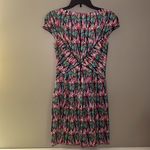 Zac Posen  Silk Multicolor Abstract Print Dress Size 4 Photo 2