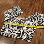 I. Madeline Zebra Black White Puff Sleeve Crop Top nwt L Size L Photo 6
