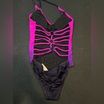 Hot Topic NWT hot topic skull open back one piece swimsuit size medium Photo 1