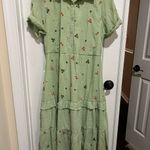 Fig + Flower Green Floral Maxi Dress XL Photo 4