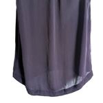 ALC Frank A.L.C. Plum Purple Silk Snakeskin Leather Trim Sleeveless Tank Top Size Small Photo 6