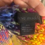 Steve Madden Rainbow Chunky Knit Scarf Multicolor Fringe Long Cozy Winter Photo 3