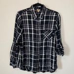 Woolrich  Black Flannel Button Up Shirt Large Photo 0