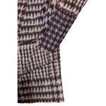 LaPiel By AMB Design S/M Florence Stretch Knit Top Houndstooth Sheer La Piel Brown Photo 2