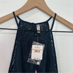 Free People Shea Printed Halter Neck Mini Dress Navy Pink Size Small Photo 6