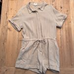 P cill Tan Cotton‎ Romper Size Large Photo 0