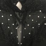 Classy Formal Floor Length Beaded Cap Sleeve Gown Size 16 Photo 1