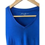Eddie Bauer  Royal Blue & Magenta V-Neck Short Sleeve T-Shirts Tops Size XS Photo 5