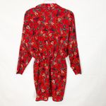 AX Paris Tribal Print Long Sleeve Red Dress Size 10 Photo 5