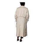 London Fog  Classic Beige Trench Coat Long Duster Belted Women Size 14 Reg Photo 2