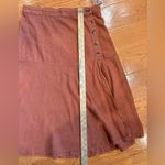 Free People  Catching Feelings Linen-Blend Button Front Midi Skirt – 12 (NWOT) Photo 5