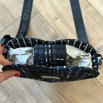 Betsey Johnson NWT BLACK n MULTICOLOR TWEED HEART LUV BETSEY CROSSBODY Photo 3