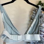 SKIMS  Cotton Rib Plunge Bralette Mineral NWT size XL Photo 2