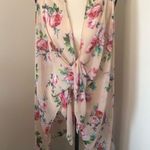 Gena Accessories Open Floral Sheer Kimono/Duster Orange Size undefined Photo 2
