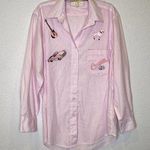 Vintage Cruisin’ Button Down Striped Long Sleeve Shirt Oversized Sz Sm Photo 0