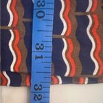 Diane Von Furstenberg Diane Von Furstenburg 2 Silk jersey dress retro navy, orange, brown print EUC Photo 7