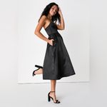 Lulus NWT  Something to Celebrate Satin A-Line Midi Dress Photo 3