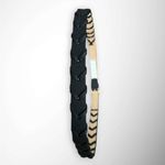 MINICCI Women's Black Vegan Leather Braided Belt Size L/XL | NWT Photo 8