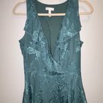 Leith  Womens Sleevless Ruffle Neck
Floral Wrap Midi Dress Teal
Small Photo 6