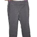 Charter Club Pants Petite Size 4P Cropped Stretch Checkered Gingham Navy Stretch Photo 0