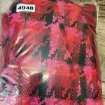 Ann Taylor  The Long Cardigan Jacket in Houndstooth Tweed sz 4 pink red blazer Photo 9