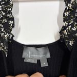 Anthropologie Woven Ruffle Sleeve Sweater Size Medium Photo 9