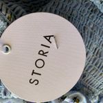 Anthropologie Storia 2 piece skirt‎ top smocked blue ruffle floral size small spring summer Photo 10