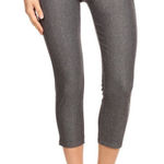 Yelete NWT  Women's Grey Classic Solid Capri Pull On Jeggings Size XL(14-16) Photo 0