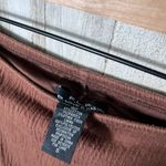 American Vintage Vintage Y2K Chocolate Brown Crochet Trim Midi Skirt Womens Size Small Photo 3