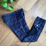 Lululemon Pace Rival Crop Cyber Stripe Naval Blue Black Photo 6