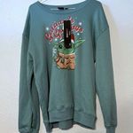 Star Wars  Christmas Baby Yoda Holiday Ugly Sweater Galaxy's Greetings Green 2X Photo 0