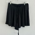 ZARA  Black Pleated High Waisted Shorts Size: XS Photo 0