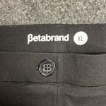 Betabrand  Classic Black Tapered Leg Trousers Pull on pants Size XL Photo 2