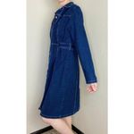 Xhilaration Vintage Y2K Preppy Denim Knee-Length Long Sleeve Dress Photo 3