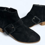 Jack Rogers  Boots Women's Izzie Size 8.5 Black Block Heel Ankle Booties Photo 0