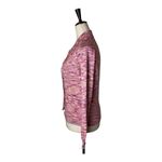 Gimaguas‎ Sweater Women Medium Pink Purple Knit Collared Zion Cardigan Luxury Photo 7