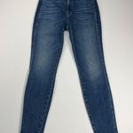 AYR  The Riser Skinny High Rise Ankle Jeans Raw Hem Neon Jupiter Wash Size 27 Photo 1