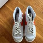 Nike Blazer Mid ‘77 Vintage Red Swoosh High Top Sneaker Shoe Size 8/ Women 9.5 Photo 5