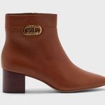 Ralph Lauren Leather Ankle Boots, in Cognac Size 5.5M New in Box $225 Retail Photo 7