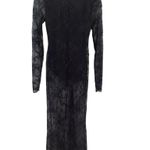 SKIMS Skim Black Ultra Fine Lace Plunge Long Maxi Dress M NWOT ( SOLD OUT) Photo 6